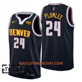 Maillot NBA Denver Nuggets Mason Plumlee 24 2018-2019 Nike Navy Swingman - Enfant